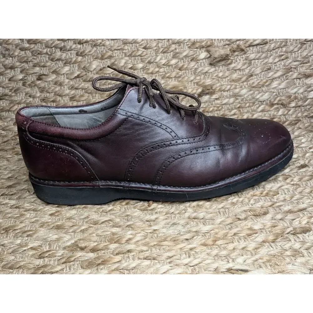 Rockport Dressports Men's 10.5 M Wingtip Oxfords Lightweight Leather Dress Shoes
